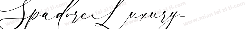 Spadore Luxury字体转换
